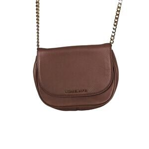 Michael Kors Crossbody brown with gold chain handle